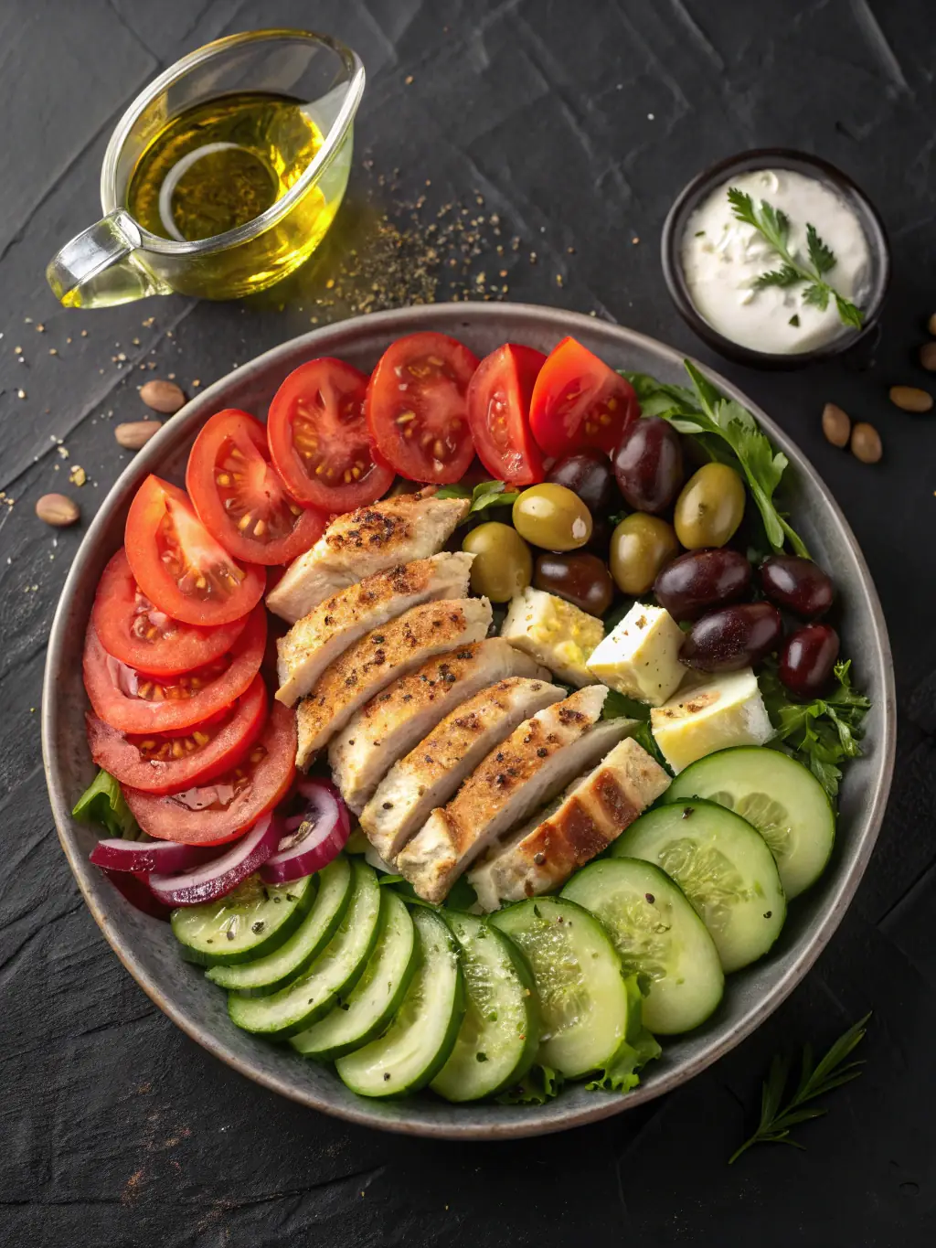 A balanced plate of colorful, nutritious foods, highlighting the importance of healthy eating for overall wellness.
