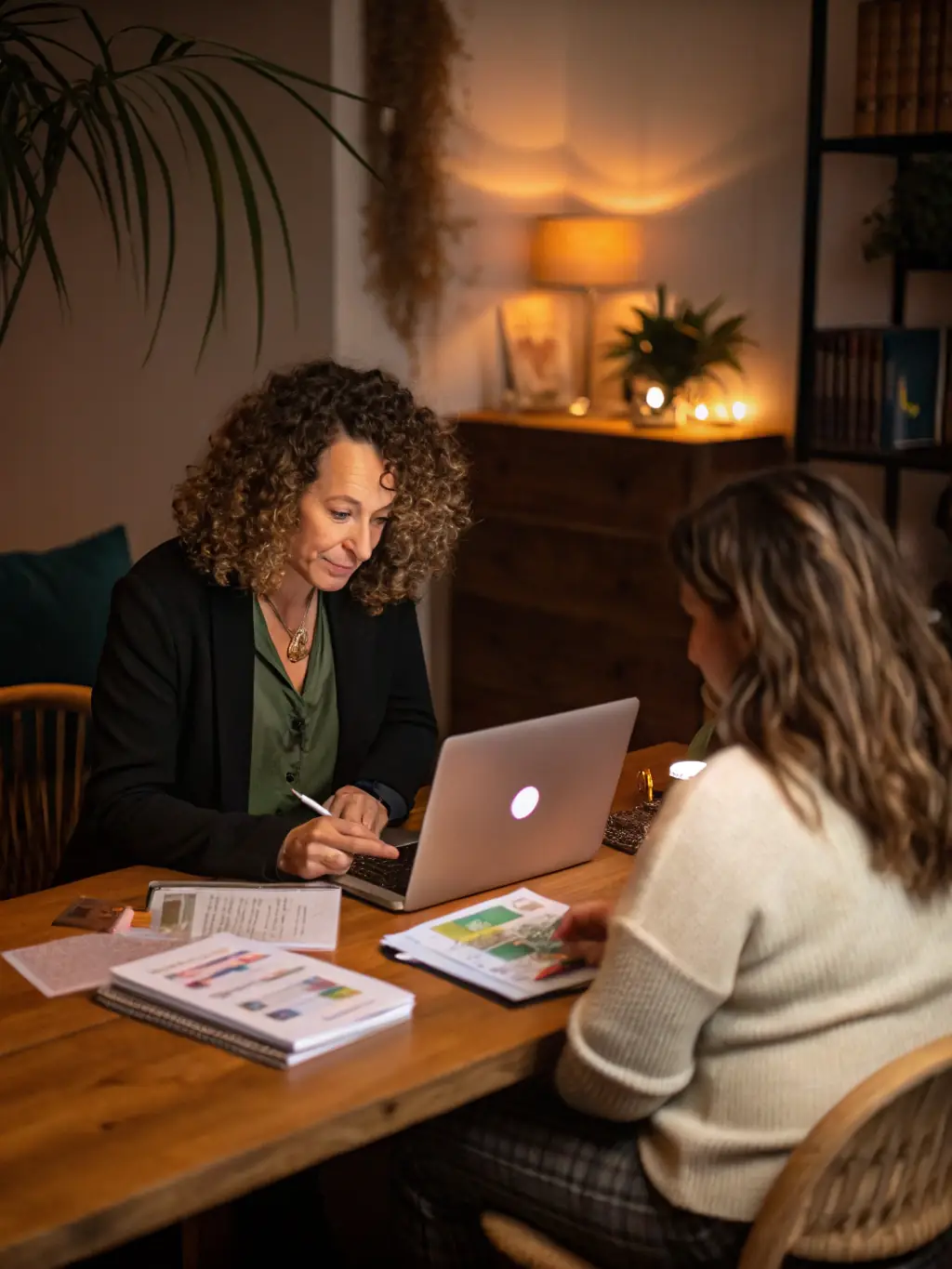 A person receiving personalized coaching during a one-on-one session, emphasizing tailored support and guidance.