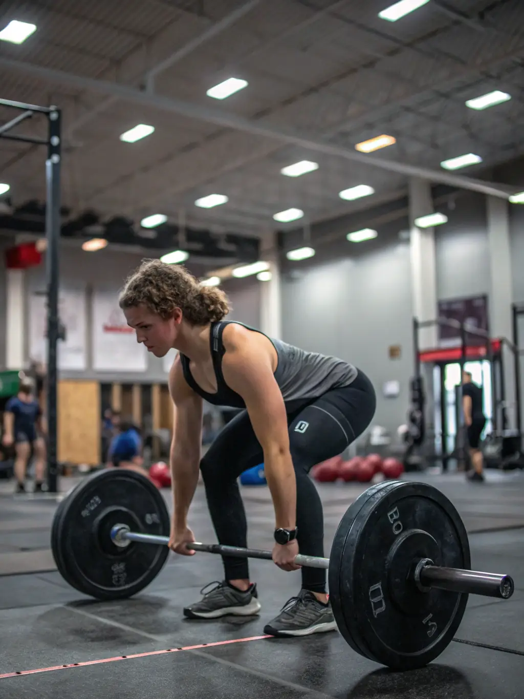 A person doing a deadlift with perfect form, showcasing personalized fitness training at Hideaway USA.